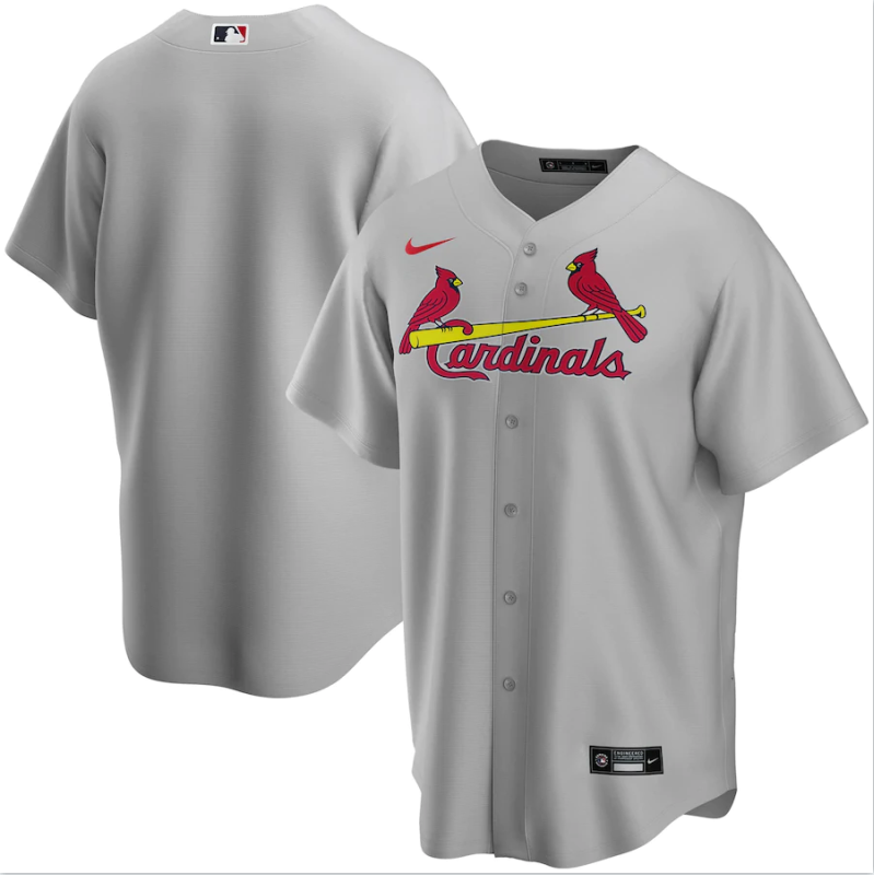 Men's St.Louis Cardinals Gray Cool Base Stitched Jersey